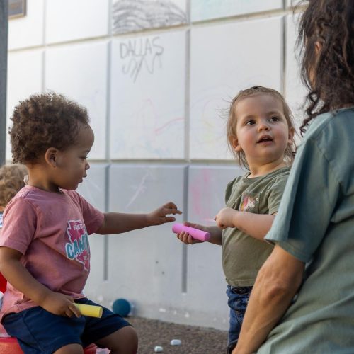 babies playing
